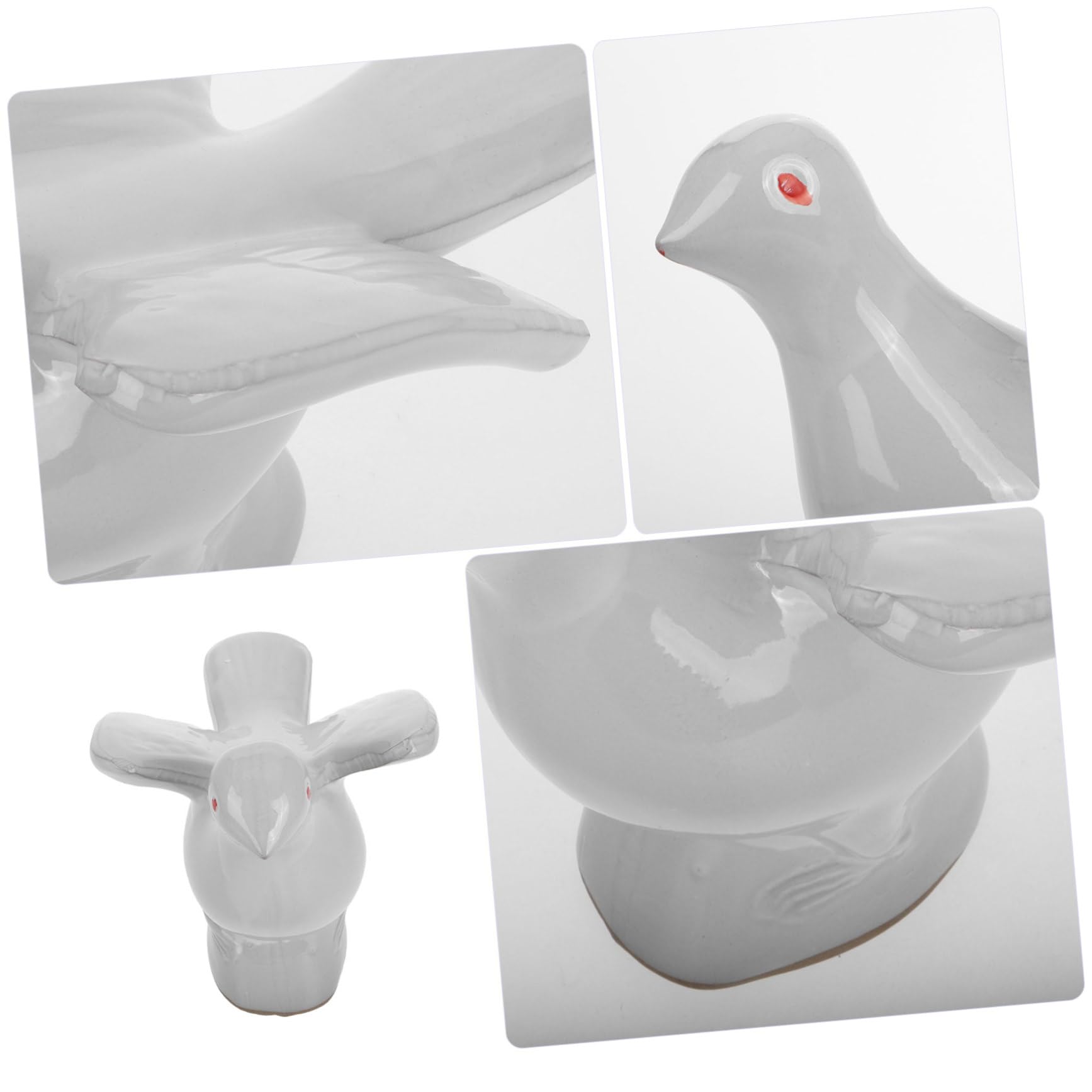 Amazon.com: JECOMPRIS White Porcelain Pigeon Statue Antique